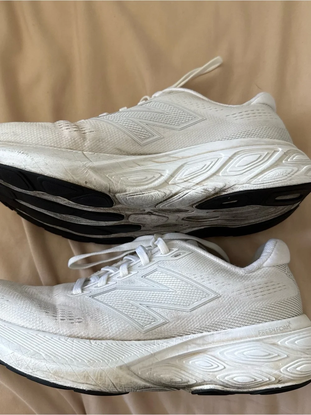 New Balance Women's White Athletic Running Sneakers